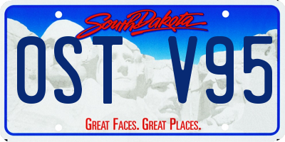 SD license plate 0STV95