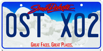 SD license plate 0STX02