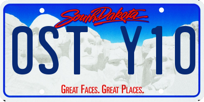 SD license plate 0STY10
