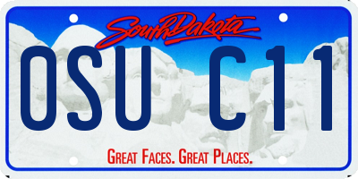 SD license plate 0SUC11