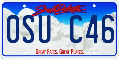 SD license plate 0SUC46