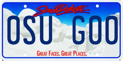 SD license plate 0SUG00