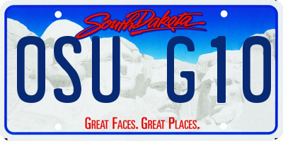 SD license plate 0SUG10