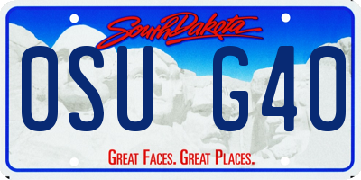 SD license plate 0SUG40