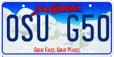 SD license plate 0SUG50