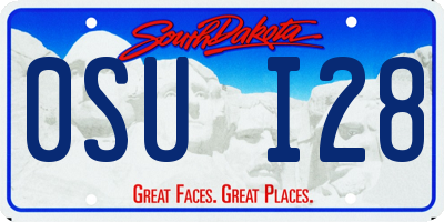 SD license plate 0SUI28