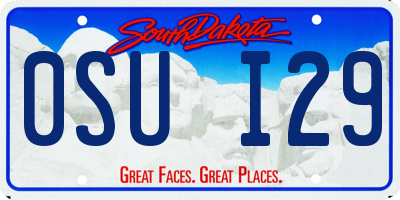 SD license plate 0SUI29