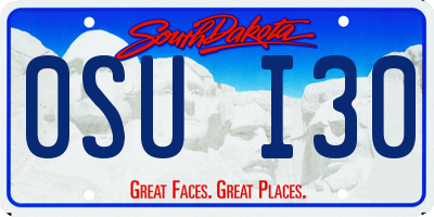 SD license plate 0SUI30