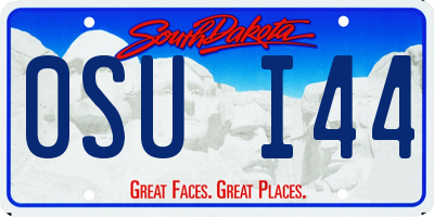 SD license plate 0SUI44