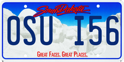 SD license plate 0SUI56