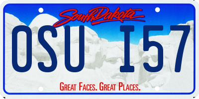 SD license plate 0SUI57