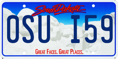 SD license plate 0SUI59