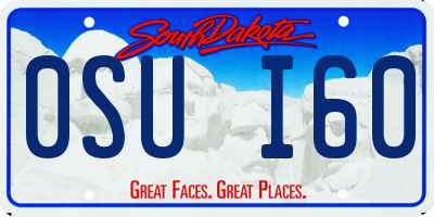 SD license plate 0SUI60