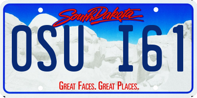 SD license plate 0SUI61