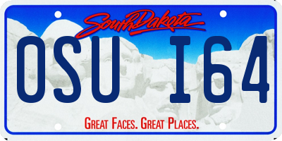 SD license plate 0SUI64