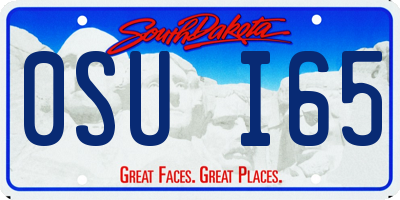 SD license plate 0SUI65
