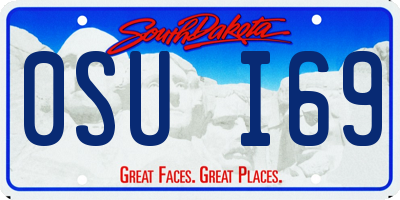 SD license plate 0SUI69