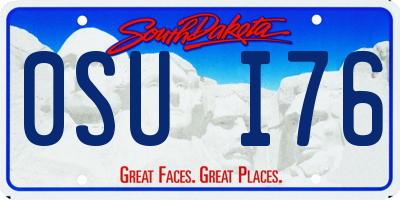 SD license plate 0SUI76