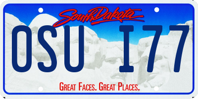 SD license plate 0SUI77