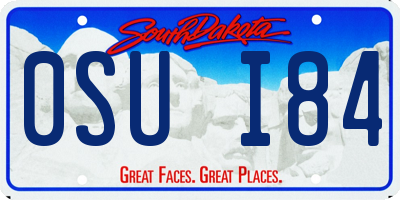 SD license plate 0SUI84