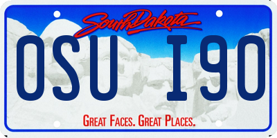 SD license plate 0SUI90