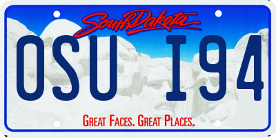 SD license plate 0SUI94