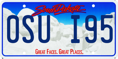 SD license plate 0SUI95