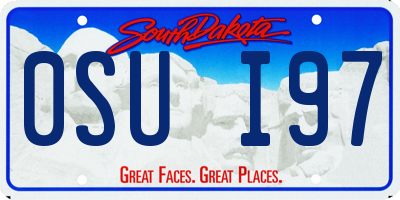 SD license plate 0SUI97