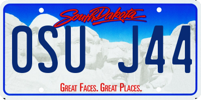 SD license plate 0SUJ44