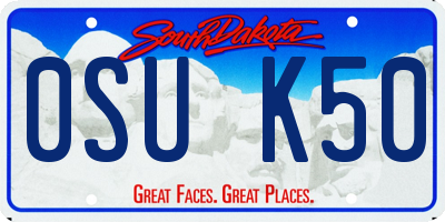 SD license plate 0SUK50