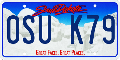 SD license plate 0SUK79