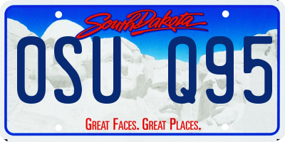 SD license plate 0SUQ95