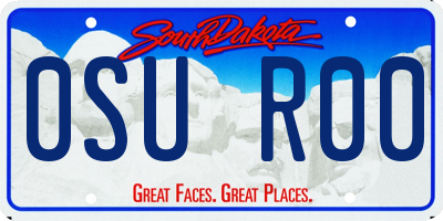 SD license plate 0SUR00