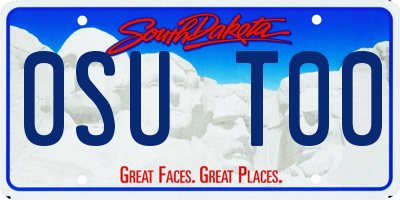 SD license plate 0SUT00