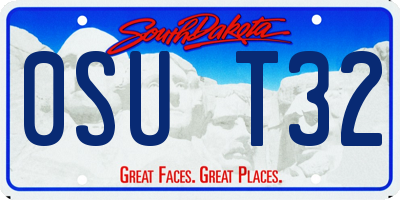 SD license plate 0SUT32