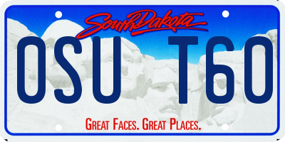 SD license plate 0SUT60