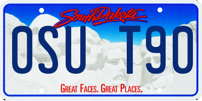 SD license plate 0SUT90
