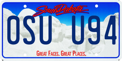 SD license plate 0SUU94
