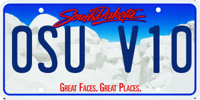 SD license plate 0SUV10