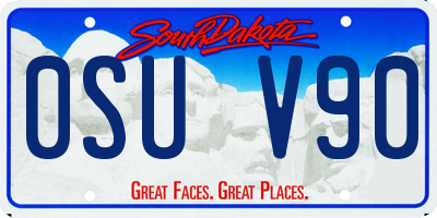 SD license plate 0SUV90