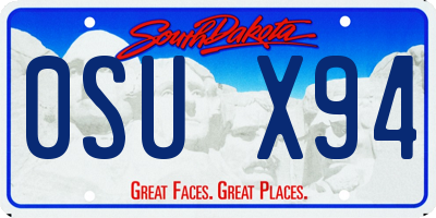 SD license plate 0SUX94
