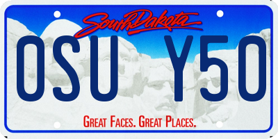 SD license plate 0SUY50