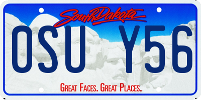 SD license plate 0SUY56