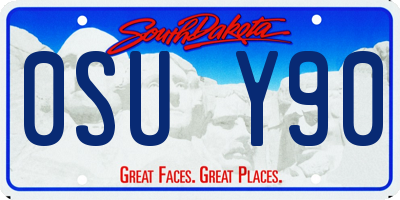 SD license plate 0SUY90