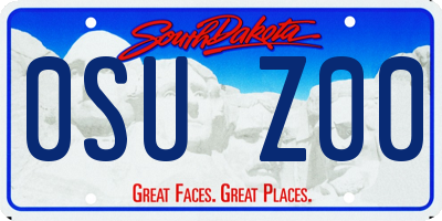 SD license plate 0SUZ00