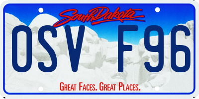 SD license plate 0SVF96