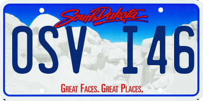 SD license plate 0SVI46