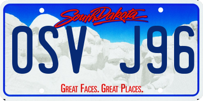 SD license plate 0SVJ96
