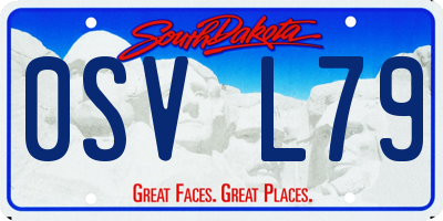 SD license plate 0SVL79
