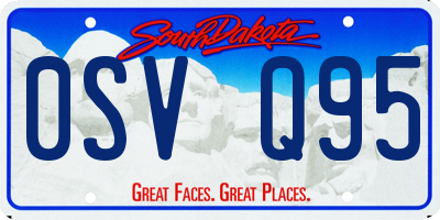 SD license plate 0SVQ95